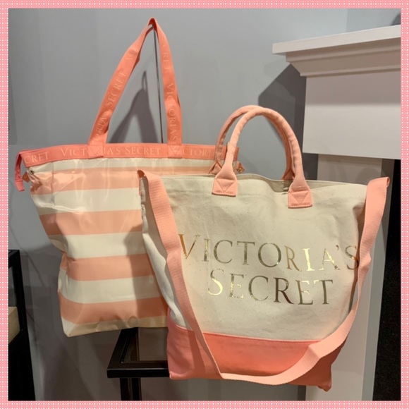 NWT Victoria Secret tote with insulated cooler! - Picture 2 of 12